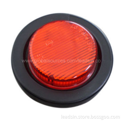 2-inch LED Marker Clearance Light with PC Lens, PVC Grommet and 10 to 30 Volts Available